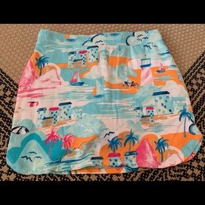 Crown & Ivy Blue Island Nautical Skort Small
